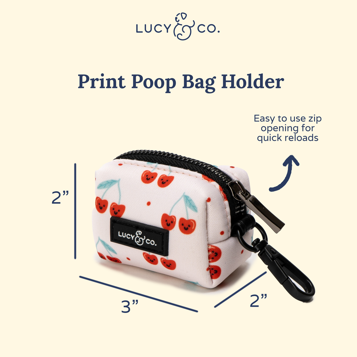 Cheery Cherries Poop Bag Holder